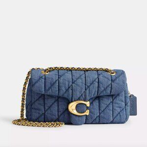 Coach Tabby Shoulder Bag 26 With Quilting - Denim